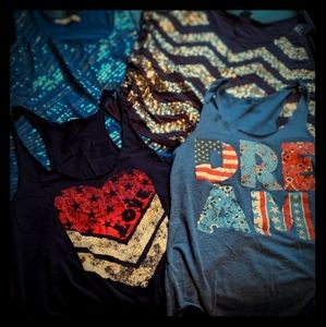 Multiple 4th of July/Memorial Day Tank Tops